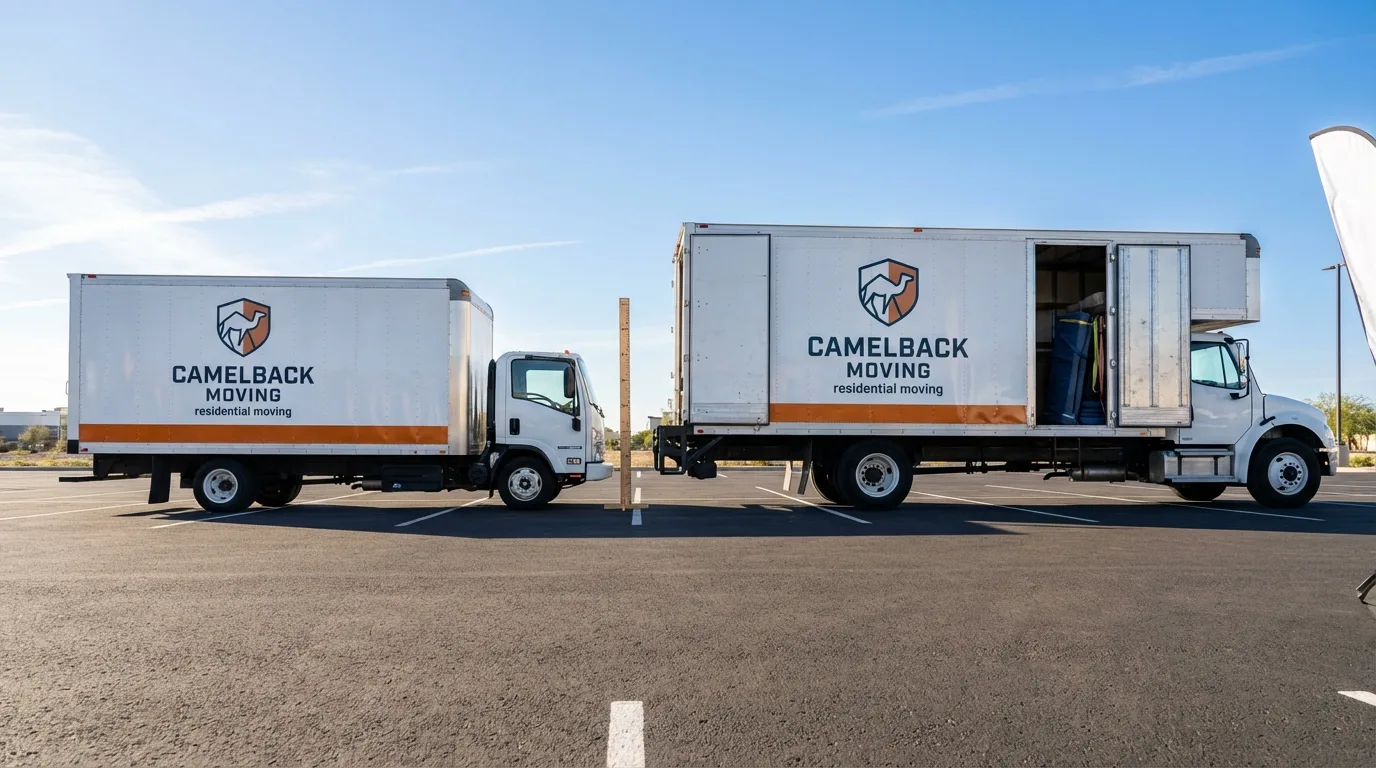 Moving truck size capacity guide in Arlington